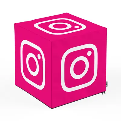 Taburet Units, cub, Social Media 1, 45 x 45 x 45 cm BEANUN-CU-045-V4