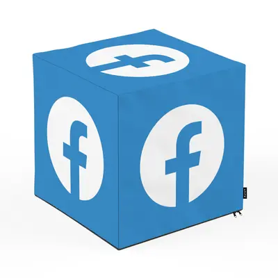 Taburet Units, cub, Social Media 2, 45 x 45 x 45 cm BEANUN-CU-045-V5