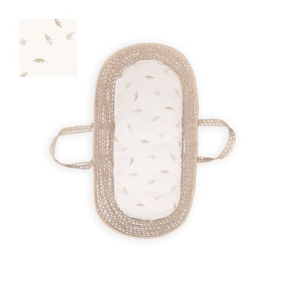 Cearsaf Din Bumbac Cu Elastic Pe Contur Pentru Landou Si Cosulete, Boho Pjb489078