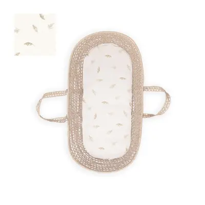 Cearsaf Din Bumbac Cu Elastic Pe Contur Pentru Landou Si Cosulete, Boho Pjb489078