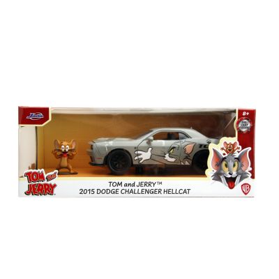 JADA MASINA METALICA DODGE CHALLENGER HELLCAT SCARA 1 LA 24 SI FIGURINA JERRY VIV253255047