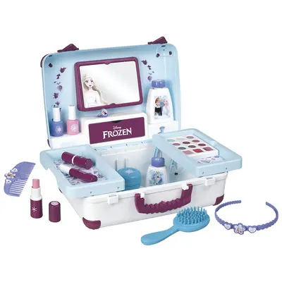 Jucarie smoby gentuta cosmetica frozen beauty vanity cu accesorii hubs7600320153