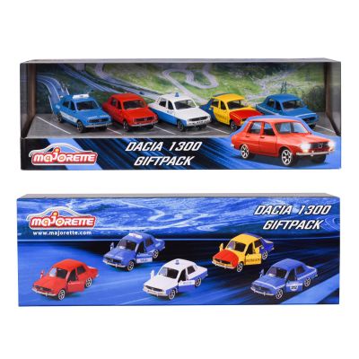 MAJORETTE SET 5 MASINUTE METALICE DACIA 1300 7.5CM VIV212053165SRO