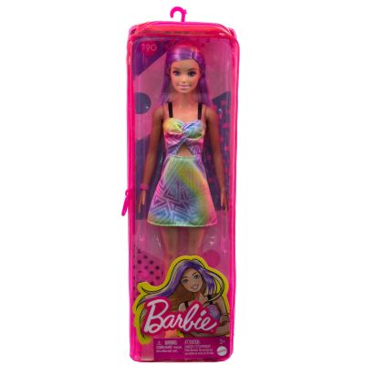 PAPUSA BARBIE FASHIONISTA BLONDA CU SUVITE MOV VIVMTFBR37_HBV22