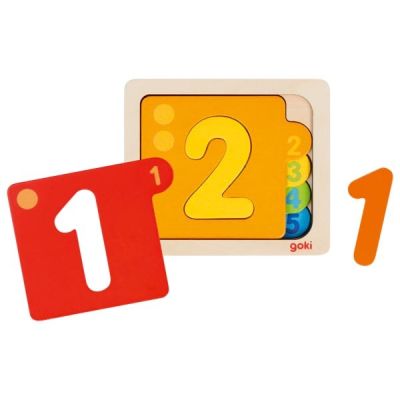 Puzzle stratificat pentru invatarea numerelor - okegoki57410