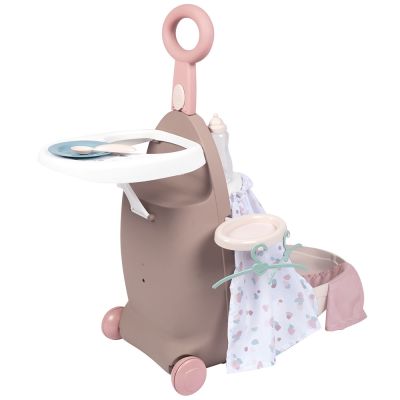 Valiza multifunctionala pentru papusi smoby baby nurse 3 in 1 maro hubs7600220374