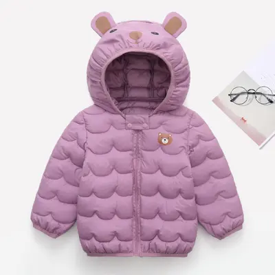 Geaca lila din fas pentru fetite - Teddy LI08-127-AC