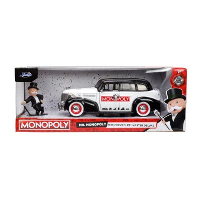 JADA SET MASINUTA METALICA CHEVROLET MASTER DELUXE 1939 SCARA 1:24 SI FIGURINA MR MONOPOLY VIV253255048