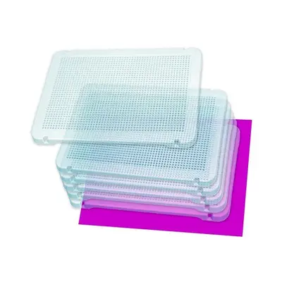 Set 6 tablite transparente pentru mozaic - okeml31830