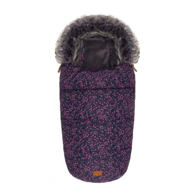 Sac de iarna cu guler blanita detasabil, pentru carucior, small flowers, 100x50 cm, Fillikid KRS4880-52