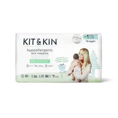Scutece hipoalergenice eco kit&kin, marimea 1, 2-5 kg, 152 buc tnakks1nappiescase