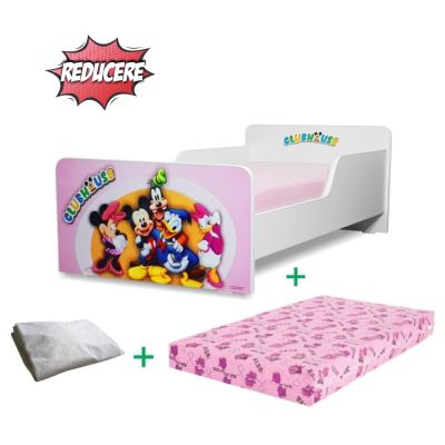 Pachet Promo Pat Fetita Creativ Clubhouse Pentru Copii 2-8 Ani Cu Saltea Si Husa Impermeabila Incluse- ASC-ch-pro-str-chf-70