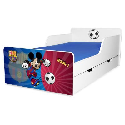 Pat Copii Barca 2-12 Ani Cu Sertar - ASC-srt-ftb-barca-80