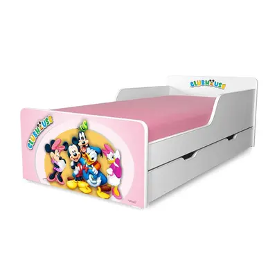 Pat copii ClubHouse F 2-12 ani cu sertar - PC-P-SRT-CHF-80