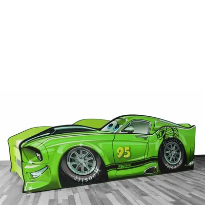 Pat de Baieti 2-16 ani cu inspiratie Fulger 95 Shelby V design Masina- PC-P-SHLV-90