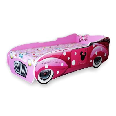 Patut Model Masina Cu Minnie Roz Pentru Fetite 2-8 Ani - ASC-minrz-70