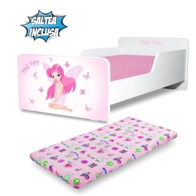 Pat Fetite Creativ Pink Fairy De La 2 La 12 Ani, Cu Saltea Cu Lana Inclusa- ASC-mok-pfr-80