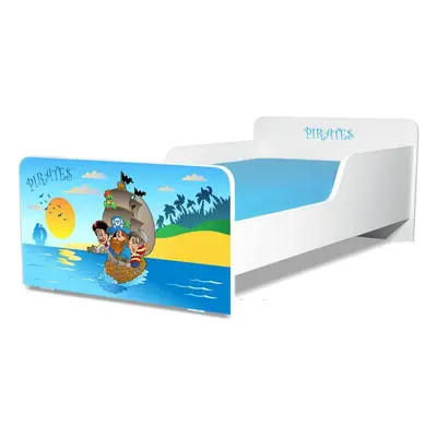 Pat pentru baieti Start Pirati 2-8 ani , varianta fara saltea - PC-P-STR-PIR-70