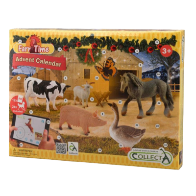 Calendar de craciun collecta cu figurine pictate manual viata la ferma 84178 - okecol84178cb