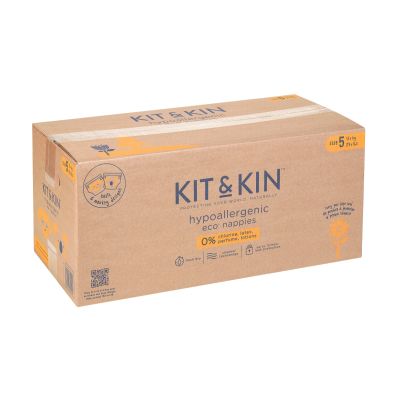 Scutece hipoalergenice eco kit&kin, marimea 5, 11 kg+ , 112 buc tnakks5nappiescase
