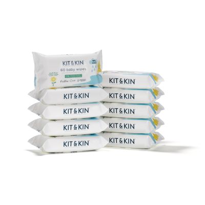 Servetele umede biodegradabile kit&kin 600 buc tnakkbabywipescase