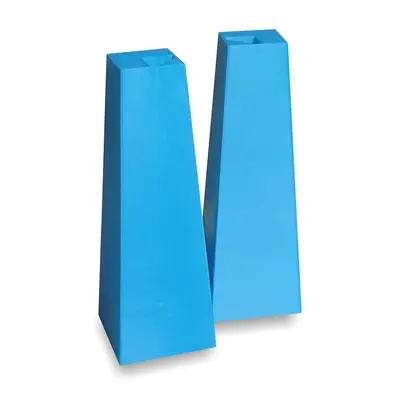 Set 2 picioare pat printate 3D Aztec Blue - PC-P-ACC-AZT-BLU-70