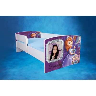Patut Personalizat Sofia Intai Cu Saltea Inclusa 180x80 Cm Ptv2979