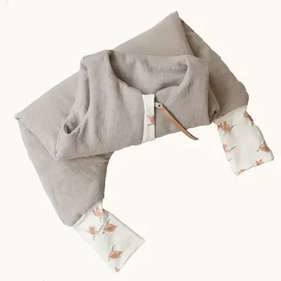 Sac De Dormit Cu Picioare, In Cu Umplutura 2-2.5 Tog, Tot Parcusul Anului, Bej, 74 80, 1-2 Ani Pjb4191131