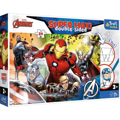 PUZZLE TREFL PRIMO  24 SUPER MAXI DISNEY  MARVEL RAZBUNATORII PUTERNICI VIV41007