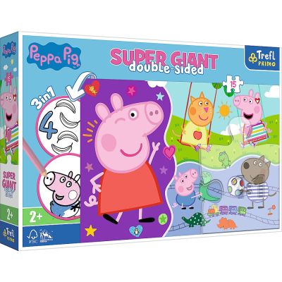 PUZZLE TREFL PRIMO  SUPER GIANT 15 PEPPA PIG VIV42003