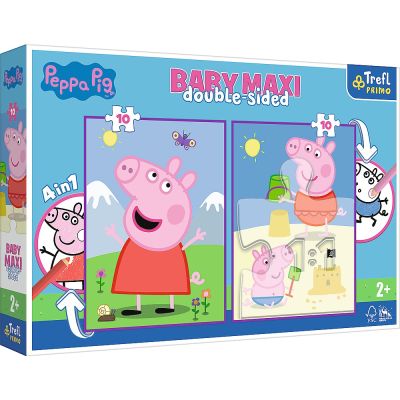 PUZZLE TREFL PRIMO BABY MAXI 2X10 PEPPA PIG VIV43001