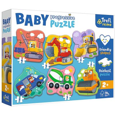 PUZZLE TREFL PRIMO BABY PROGRESSIVE VEHICULE VIV44004