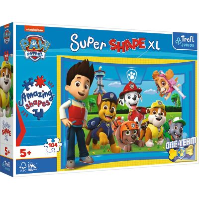 PUZZLE TREFL PRIMO SUPER SHAPE XXL 104 PATRULA CATELUSILOR VIV50016