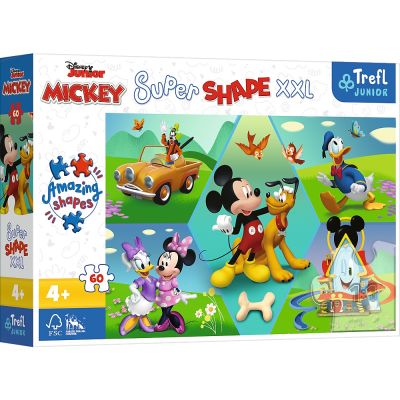 PUZZLE TREFL PRIMO SUPER SHAPE XXL 60 DISNEY MICKEY AMUZANTUL VIV50014