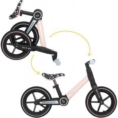 Bicicleta fara pedale pliabila Ronny, Keep Pink, Roz, Skiddou JEMsk_2030051