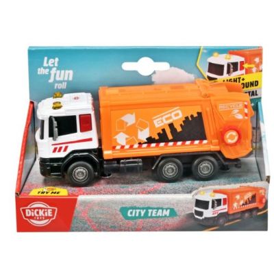 DICKIE ECHIPA DE UTILAJE MASINA DE GUNOI 17CM VIV203742012_GUNOI