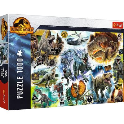 PUZZLE TREFL 1000 JURASSIC WORLD PE URMELE DINOZAURILOR VIV10727