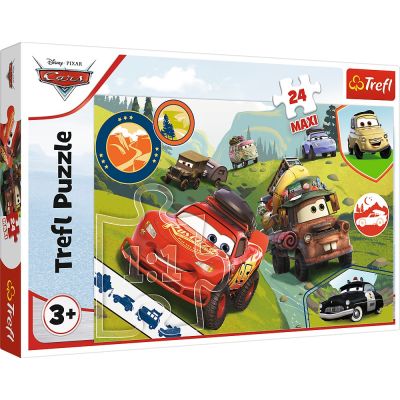 PUZZLE TREFL 24 MAXI CARS MASINUTELE FERICITE VIV14352