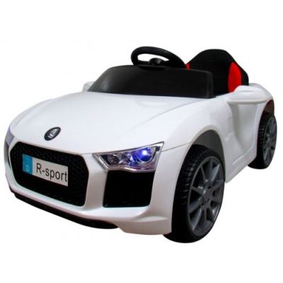 Masinuta electrica cu telecomanda, copii 1-4 ani, scaun din piele, cabrio b4 628 r-sport - alb  edeedi628alb
