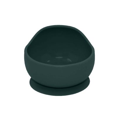 Petite&Mars - Bol din silicon fara BPA, Cu ventuza, TAKE&MATCH, 6 luni+, 350 ml, Verde Inchis BYN707817