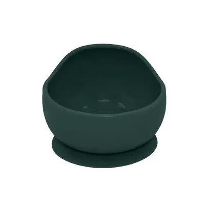 Petite&Mars - Bol din silicon fara BPA, Cu ventuza, TAKE&MATCH, 6 luni+, 350 ml, Verde Inchis BYN707817