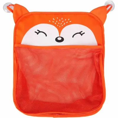 Saculet pentru jucariile de baie, Fox, Cu sistem de prindere cu ventuze, Dimensiune 32x38 cm, FreeON BYN47092