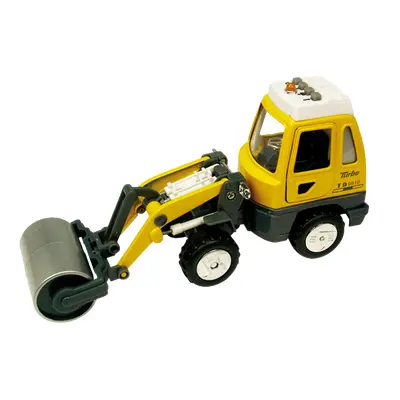 Utilaj de constructii de jucarie cu sunete si lumini, 16-18 cm, cilindru compactor - okegoki12107cc