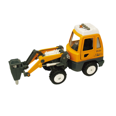 Utilaj de constructii de jucarie cu sunete si lumini, 16-18 cm, ciocan demolator - okegoki12107cd