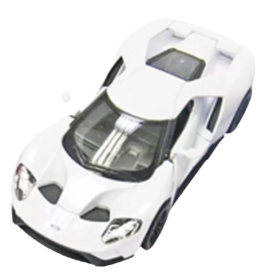 Masinuta die cast ford gt 2017, scara 1:38, 12.5 cm, alba - okegoki12256alb