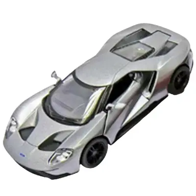 Masinuta die cast ford gt 2017, scara 1:38, 12.5 cm, gri - okegoki12256