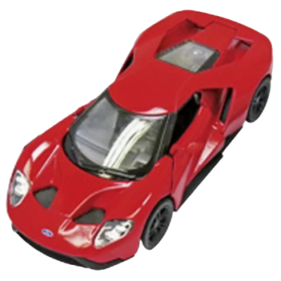 Masinuta die cast ford gt 2017, scara 1:38, 12.5 cm, rosie - okegoki12256r