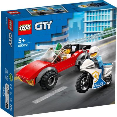 LEGO CITY POLITIST PE MOTOCICLETA IN URMARIREA UNEI MASINI 60392 VIVLEGO60392