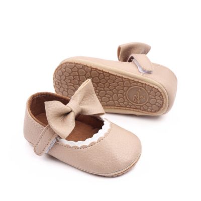 Pantofiori crem cu margine alba pentru fetite (marime disponibila: 9-12 luni (marimea 20 incaltaminte)) mbd2766-3-p01.9-12 luni (marimea 20 incaltaminte)