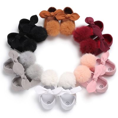 Balerini bebelus cu pampon (Culoare: Roz, Marime: 3) JEM3drl1276